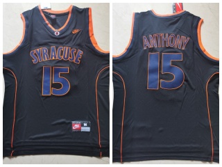 Syracuse Orange 15 Carmelo Anthony College Basketball Jersey Black