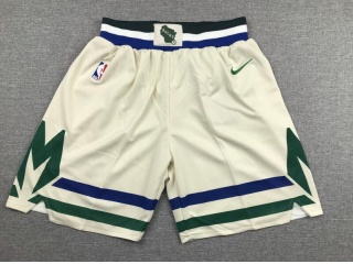 Nike Milwaukee Bucks Cream 2019-20 City Shorts