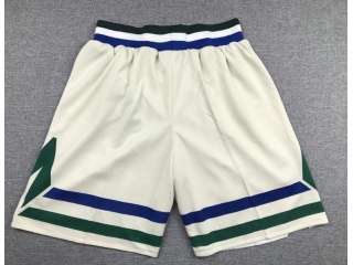 Nike Milwaukee Bucks Cream 2019-20 City Shorts