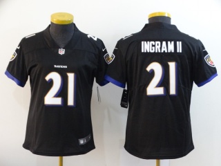 Woman Baltimore Ravens 21 Mark Ingram II  Vapor Limited Jersey Black 