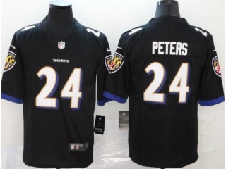 Baltimore Ravens #24 Marcus Peters Vapor Limited Jersey Black