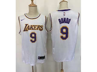 Nike Los Angeles Lakers #9 Rajon Rondo Jersey White