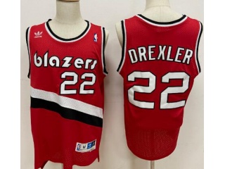 Portland Trail Blazers 22 Trail Drexler Throwback Jersey Red