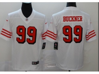 San Francisco 49ers #99 DeForest Buckner Color Rush Limited Jersey White
