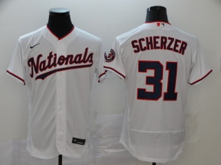 Nike Washington Nationals 31 Max Scherzer Jersey White