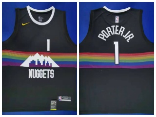 Nike Denver Nuggets #1 Michael Porter Jr. 2019-20 Jersey Black City