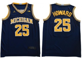 Michigan Wolverines #25 Juwan Howard Jersey Blue