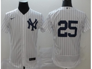 Nike New York Yankees #25 Gleyber Torres Flexbase Jersey White