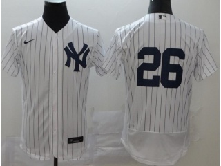 Nike New York Yankees #26 DJ LeMahieu Flexbase Jersey White