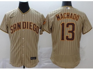 Nike San Diego Padres #13 Manny Machado Flexbase Jersey Grey
