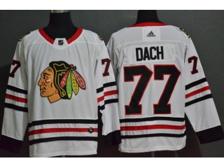 Adidas Chicago Blackhawks #77 Kirby Dach Hockey Jersey White 