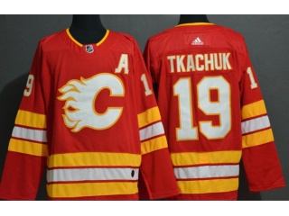 Adidas Calgary Flames #19 Matthew Tkachuk Hockey Jersey Red