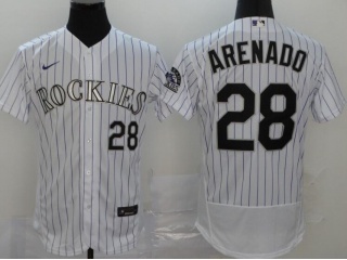 Nike Colorado Rockies #28 Nolan Arenado Flexbase Jersey White