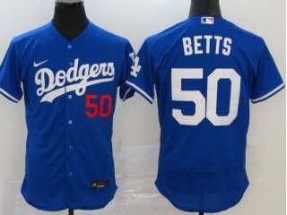 Nike Los Angeles Dodgers #50 Mookie Betts Flexbase Jersey Blue