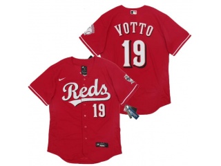 Nike Cincinnati Reds #19 Joey Votto Flexbase Jersey Red