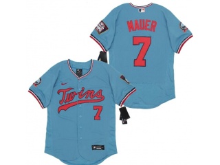 Nike Minnesota Twins #7 Joe Mauer Flexbase Jersey Blue