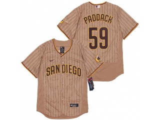 Nike San Diego Padres #59 Chris Paddack Flexbase Jersey Grey