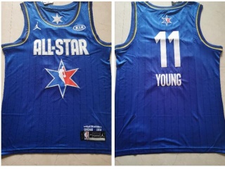 2020 All Star Atlanta Hawks #11 Trae Young Jersey Blue