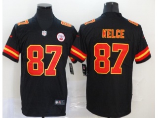 Kansas City Chiefs #87 Travis Kelce Vapor Untouchable Limited Football Jersey Black 