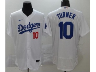Nike Los Angeles Dodgers #10 Justin Turner Flexbase Jersey White
