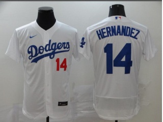 Nike Los Angeles Dodgers #14 Enrique HernandezFlexbase Jersey White
