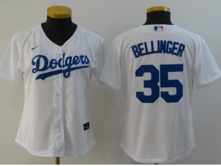 Woman Nike Los Angeles Dodgers #35 Cody Bellinger Jersey White