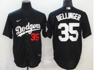 Nike Los Angeles Dodgers #35 Cody Bellinger Jersey Black