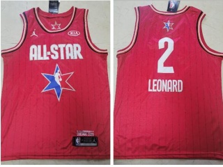2020 All Star Los Angeles Clippers #2 Kawhi Leonard Jersey Red