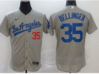 Nike Los Angeles Dodgers #35 Cody Bellinger Flexbase Jersey Grey 
