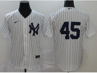 Nike New York Yankees #45 Gerrit Cole Cool Base Jersey White 