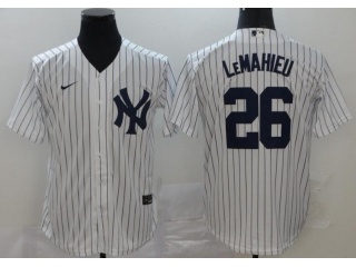 Nike New York Yankees #26 DJ LeMahieu Cool Base Jersey White 