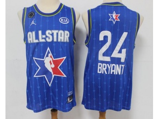 2020 All Star Los Angeles Lakers #24 Kobe Bryant Jersey Blue 