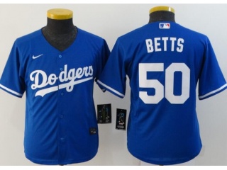 Youth Nike Los Angeles Dodgers #50 Mookie Betts Jersey Blue