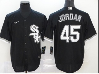 Nike Chicago White Sox #45 Michael Jordan Cool Base Jersey Black