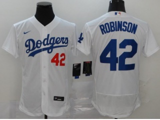 Nike Los Angeles Dodgers 42 Jackie Robinson Flexbase Jersey White