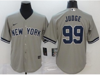 Nike New York Yankees #99 Aaron Judge Cool Base Jersey Grey