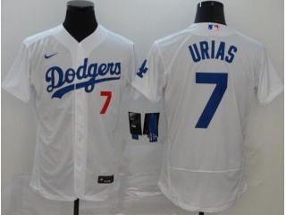 Nike Los Angeles Dodgers #7 Julio Urias FlexBase Jerseys White