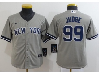 Youth Nike New York Yankees #99 Aaron Judge Jersey Grey