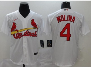 Nike St. Louis Cardinals #4 Yadier Molina Jersey White