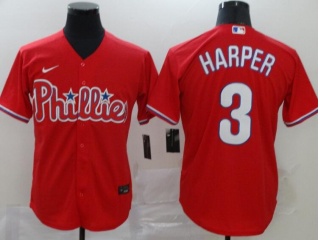 Nike Philadelphia Phillies #3 Bryce Harper Jersey Red