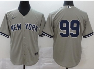 Nike New York Yankees #99 Aaron Judge Cool Base Jersey Grey 