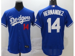 Nike Los Angeles Dodgers #14 Enrique Hernandez Flexbase Jersey Blue
