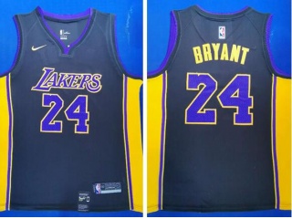 Nike Los Angeles Lakers 24# Kobe Bryant Jersey Black