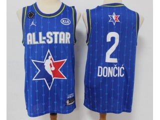 2020 All Star Dallas Mavericks #2 Luka Doncic Jersey Blue
