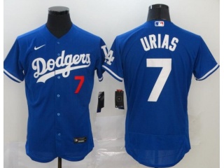 Nike Los Angeles Dodgers #7 Julio Urias FlexBase Jerseys Blue