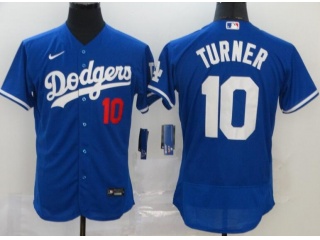 Nike Los Angeles Dodgers #10 Justin Turner Flexbase Jersey Blue