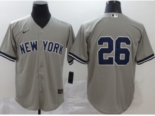 Nike New York Yankees #26 DJ LeMahieu Cool Base Jersey Grey 