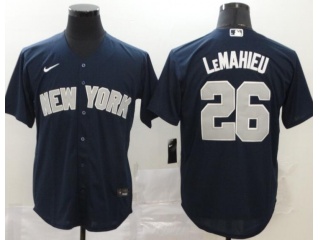 Nike New York Yankees #26 DJ LeMahieu Cool Base Jersey Blue