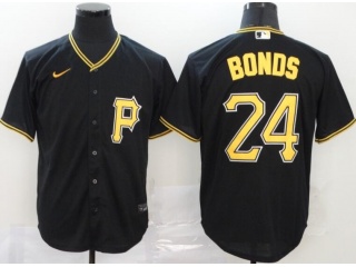 Nike Pittsburgh Pirates #24 Barry Bonds Cool Base Jersey Black