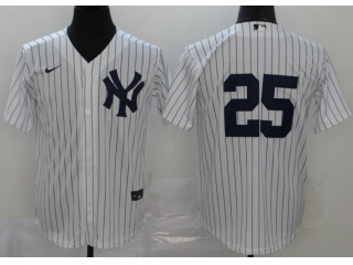 Nike New York Yankees #25 Gleyber Torres Cool Base Jersey White
